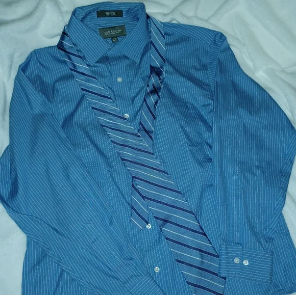 Croft&Barrow Cotton Striped Button-Down Shirt - Picture 2 of 8